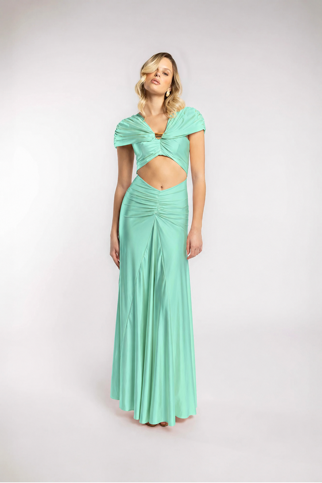 VESTIDO ESPEJISMO DORADO