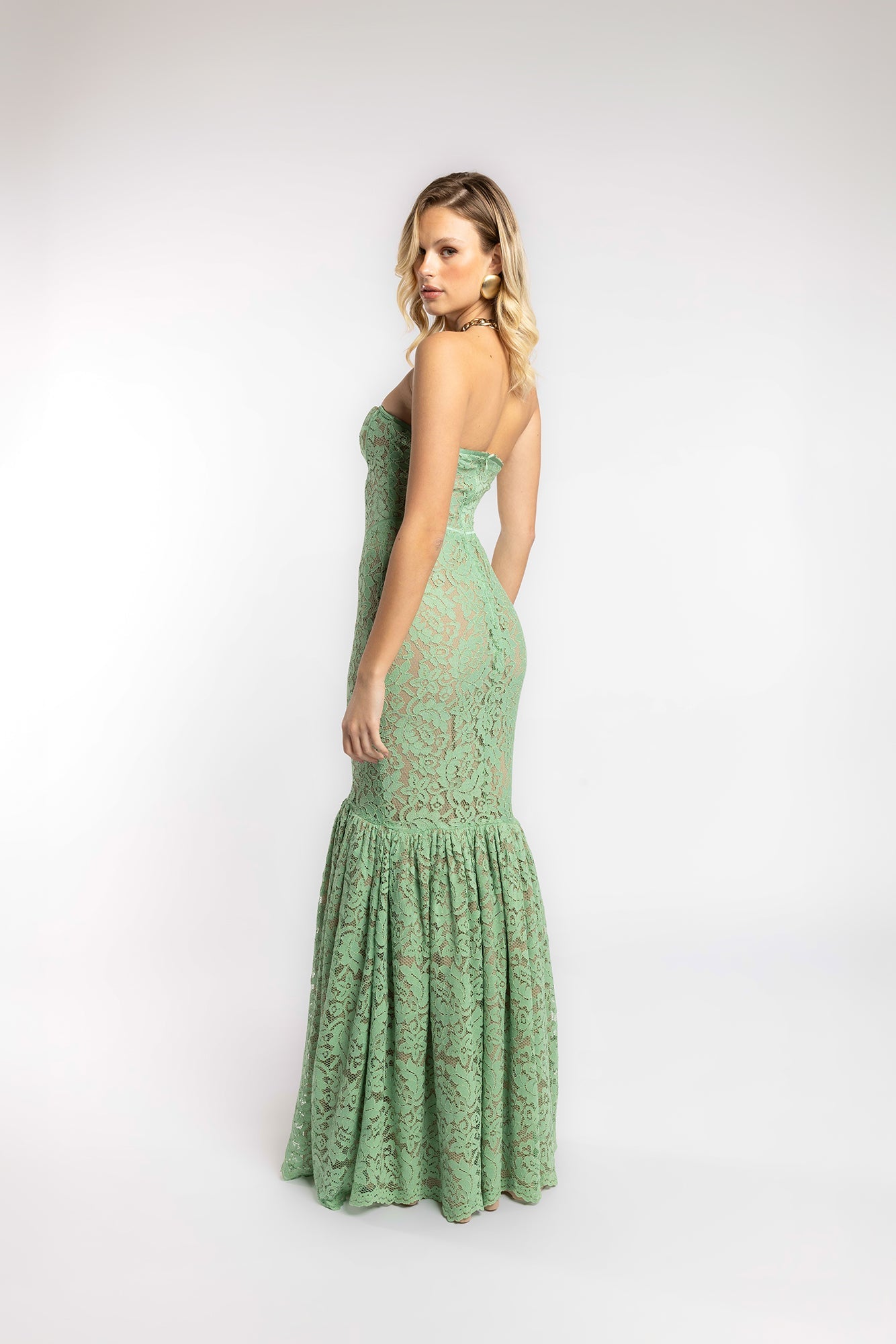VESTIDO ENCAJE DE SIRENA