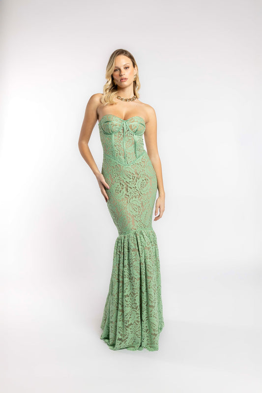 VESTIDO ENCAJE DE SIRENA