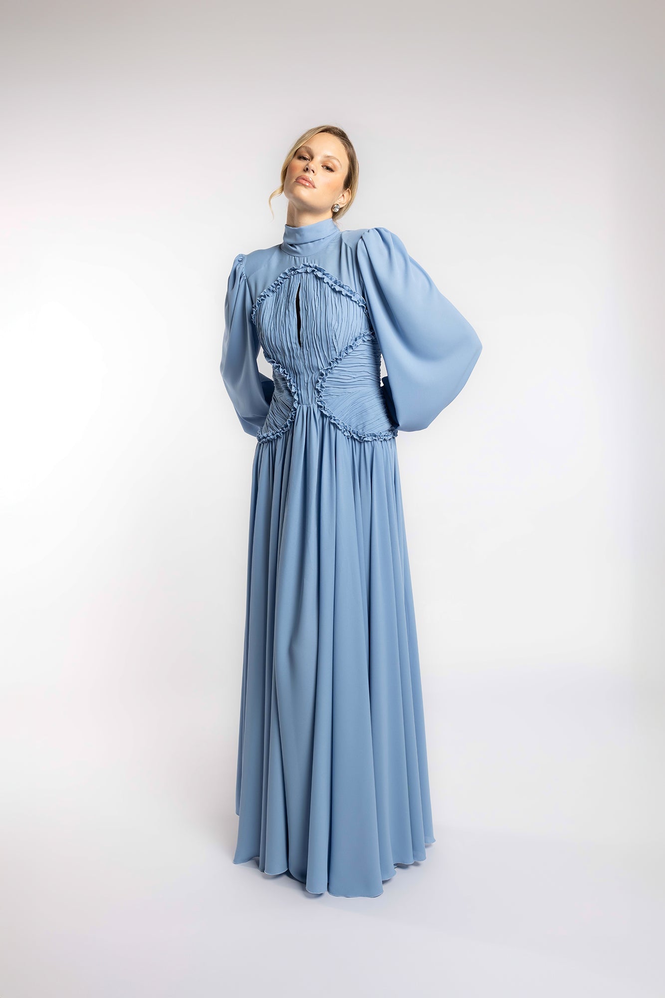 VESTIDO CELESTE SUSPIRO