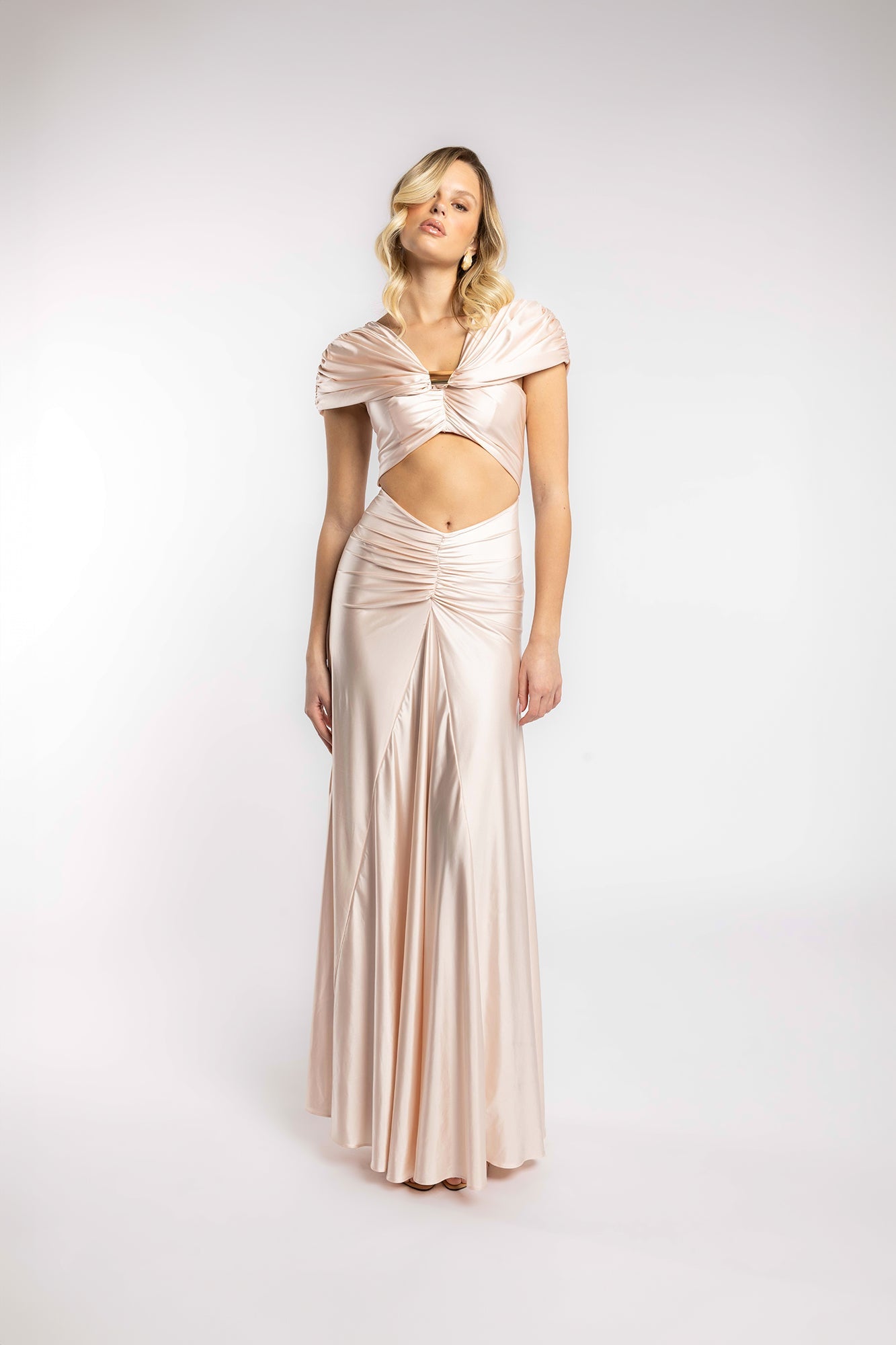 VESTIDO ESPEJISMO DORADO
