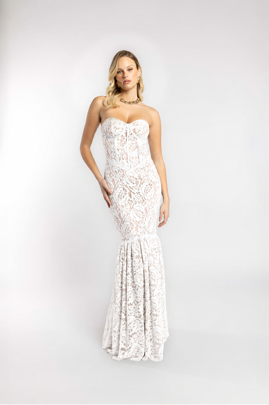 VESTIDO ENCAJE DE SIRENA