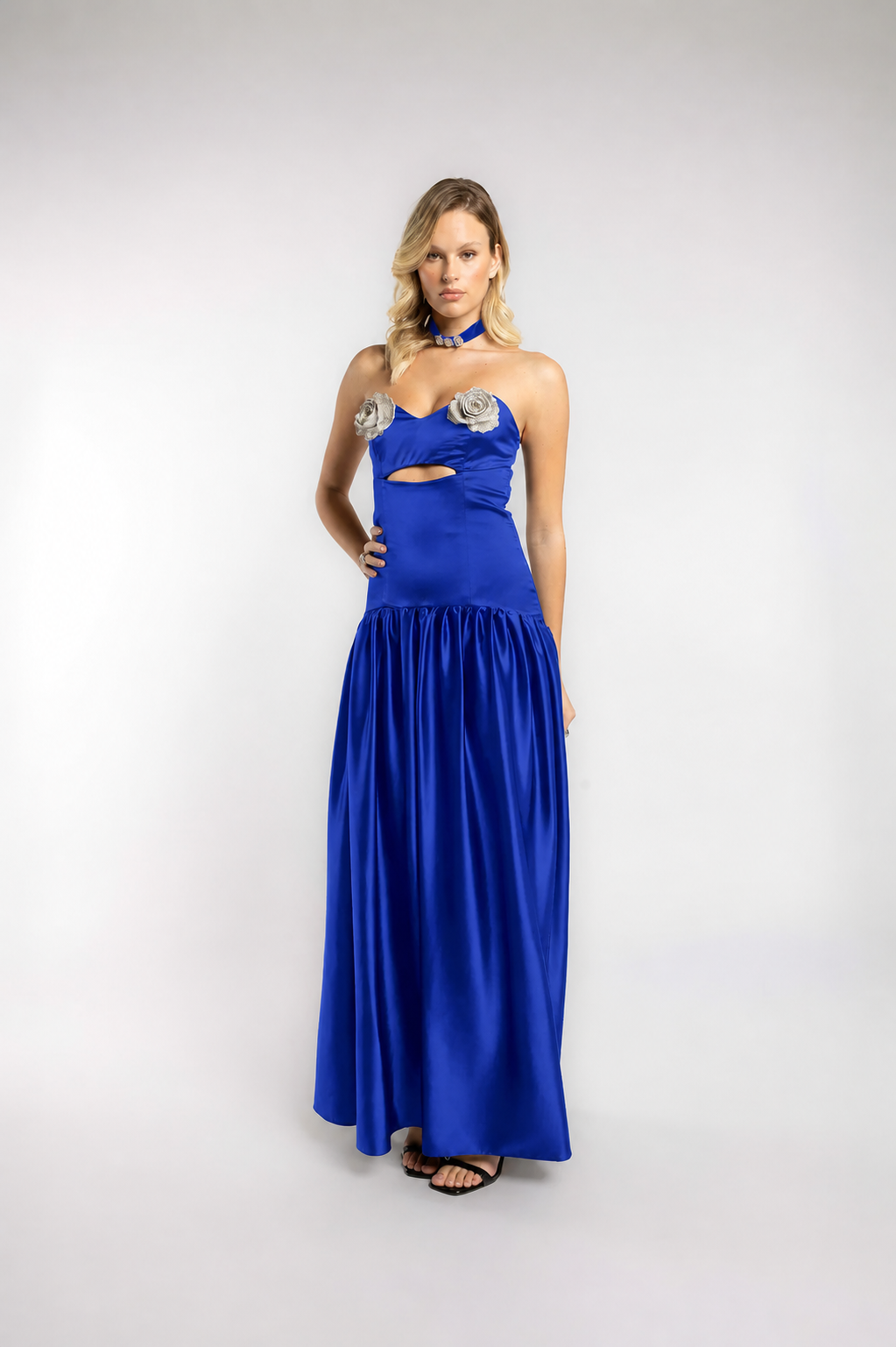 VESTIDO FLOR DE MEDIA NOCHE