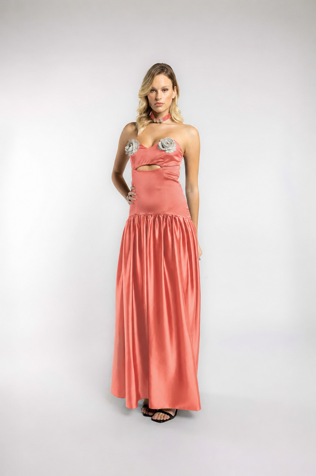 VESTIDO FLOR DE MEDIA NOCHE