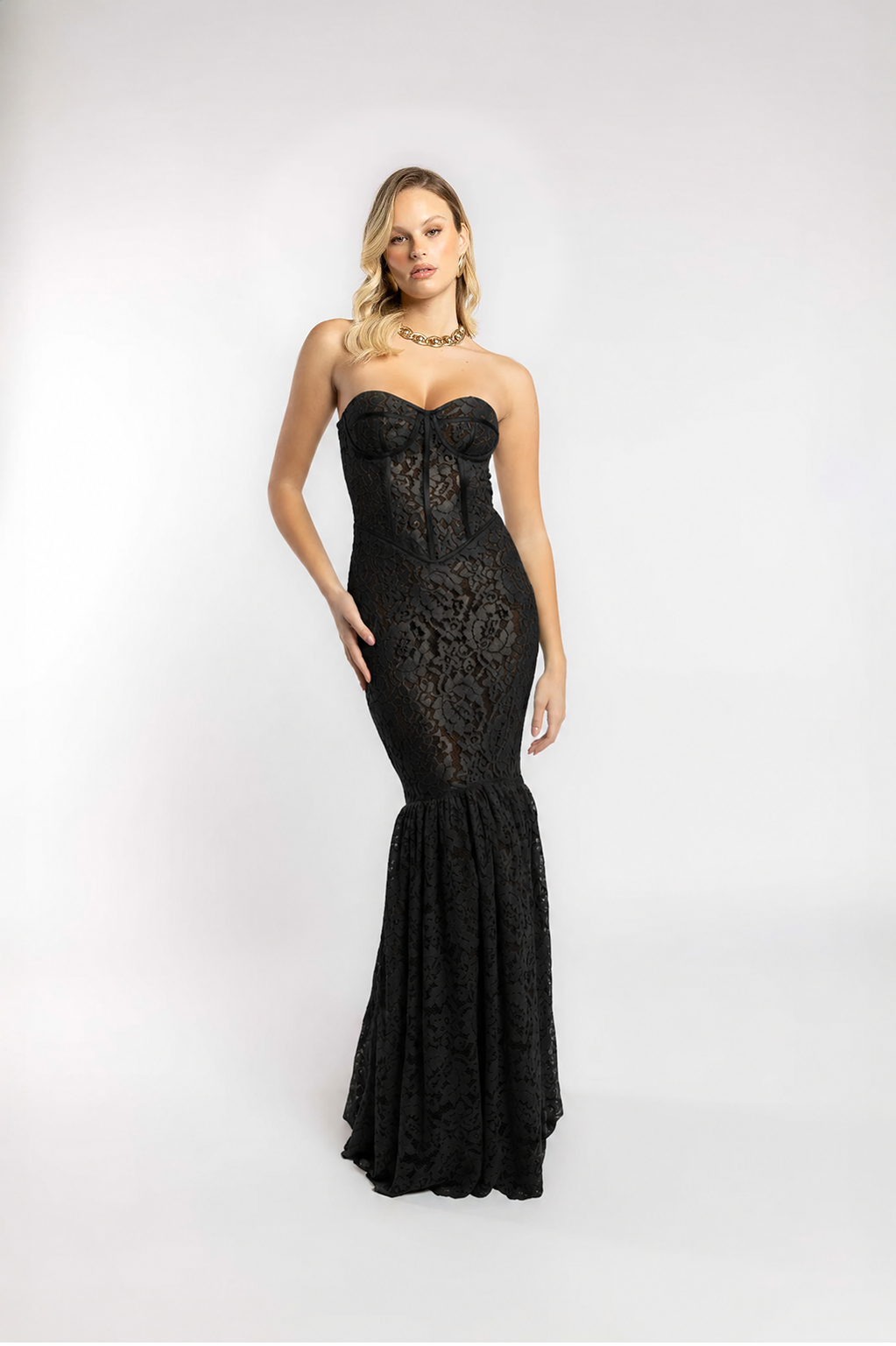 VESTIDO ENCAJE DE SIRENA