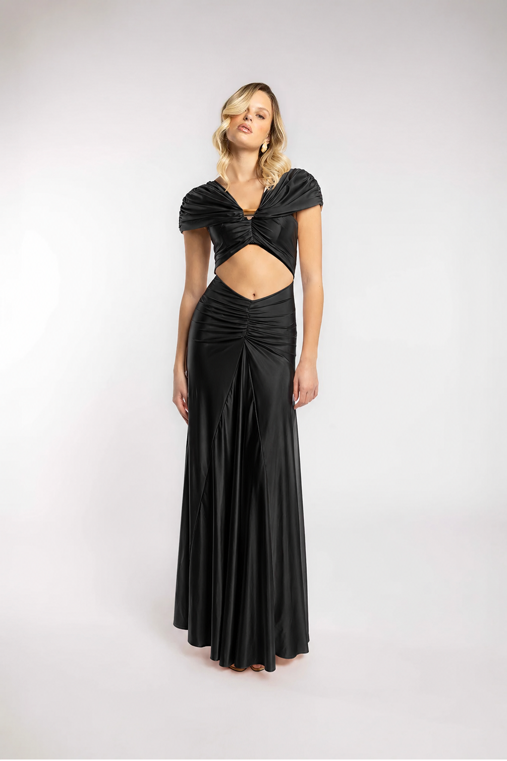 VESTIDO ESPEJISMO DORADO