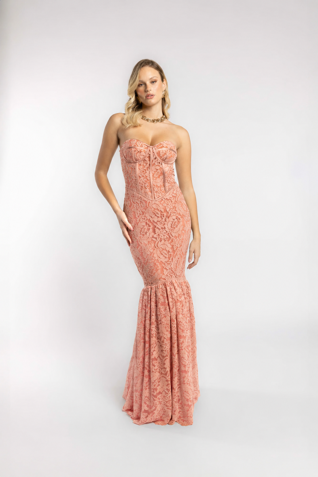 VESTIDO ENCAJE DE SIRENA