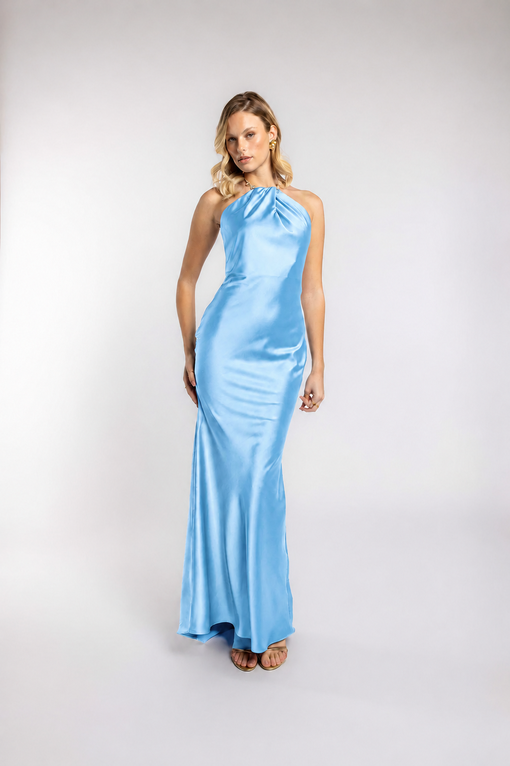 VESTIDO SIRENA AZUL