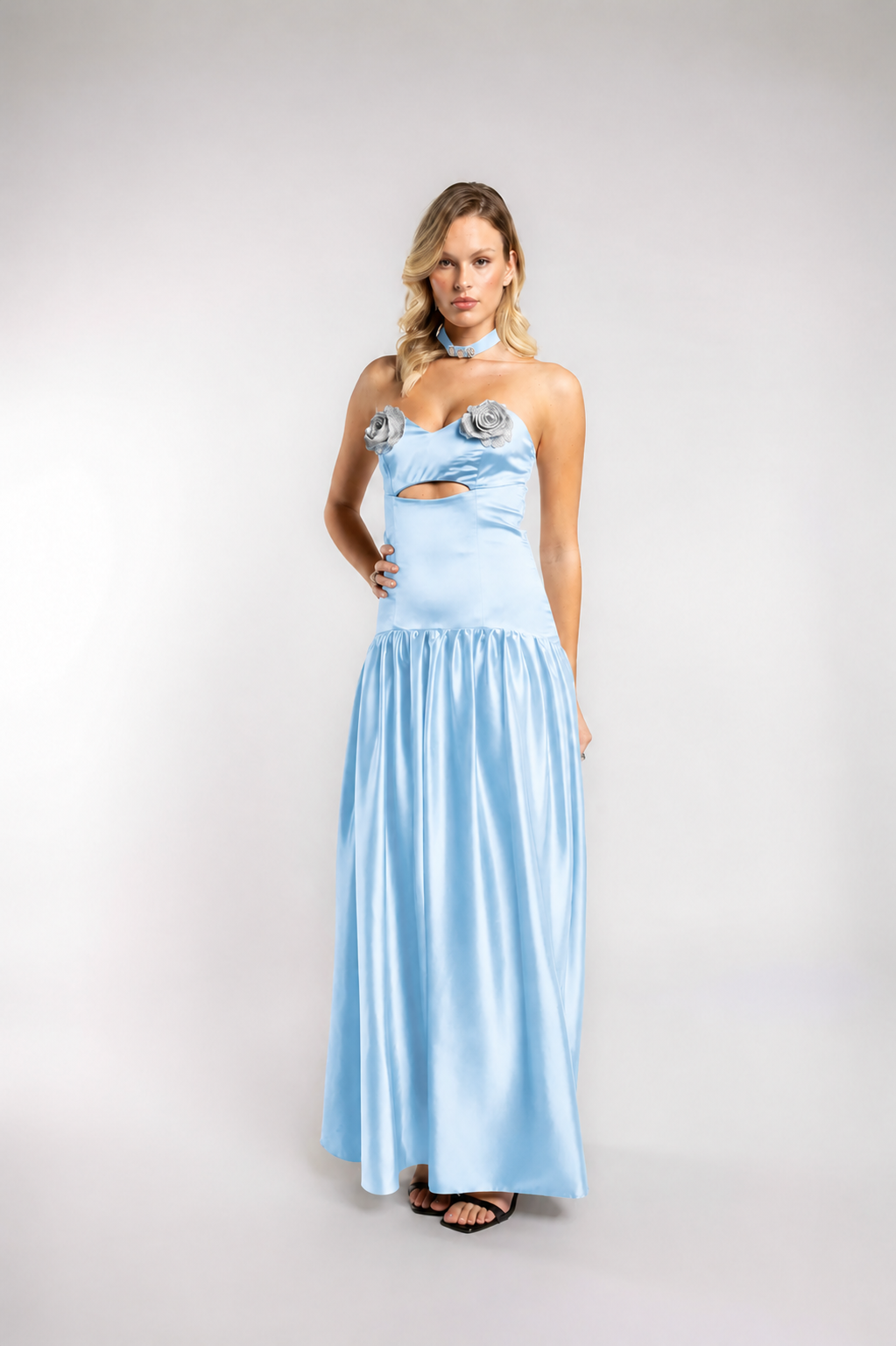VESTIDO FLOR DE MEDIA NOCHE